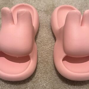 Cute Pink Bunny Slippers